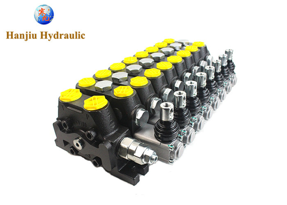 Hydraulic Modular Control DCV-100 L/MIN 8 Lever With Spring Return Type For Combine Harvester