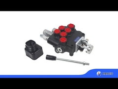 P80 Joystick Directional Control Valve 4 posisi tipe kontrol manual beraksi ganda