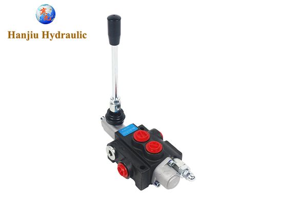 P40 Manual Control Hydraulic Valve 40L Flow, 1 Spool, BSP Port G3/8, 3 Position Spring Return