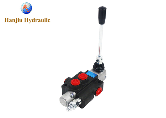 P40 Manual Control Hydraulic Valve 40L Flow, 1 Spool, BSP Port G3/8, 3 Position Spring Return