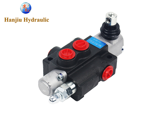 P40 Manual Control Hydraulic Valve 40L Flow, 1 Spool, BSP Port G3/8, 3 Position Spring Return