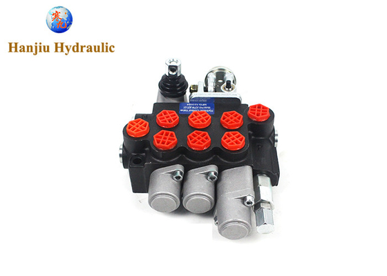 Monoblock Directional Control Valve 40 L/Min 11GPM 3 Spool 4 Posisi Double Actiong + joystick