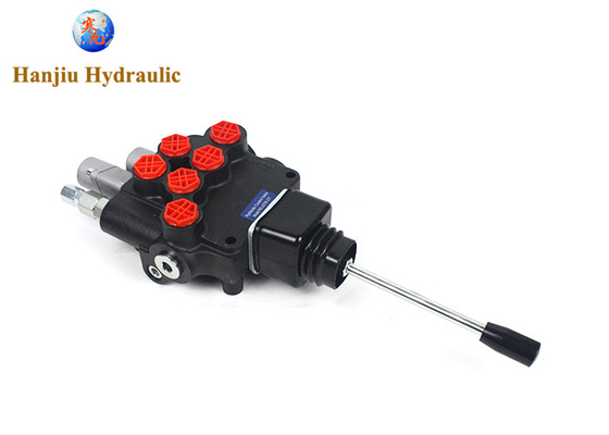 P80 Joystick Directional Control Valve 4 posisi tipe kontrol manual beraksi ganda