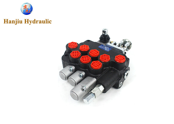 Katup monoblok hidrolik 3P80 Kontrol udara Tipe + kontrol manual Dengan BSPP 1/2 Port Untuk mesin panen