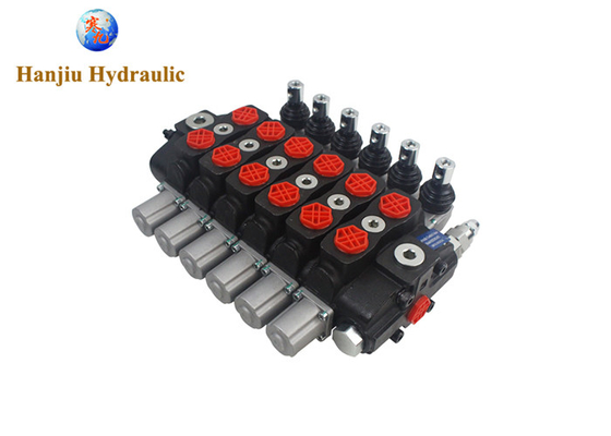 HSSD8 Hutan Crane Valve 6 Bank Silinder Spool Tipe Bagian Ganti Walvoil katup hidrolik