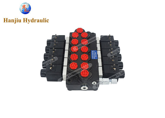 Katup Kontrol Hidraulik Seri SD5 Monoblock Directional Solenoid Valve 40liter dengan 12VDC