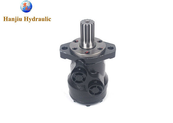 Motor hidraulik orbital BMR80 dengan 2 baut flange, sumbu spline, port BSPP
